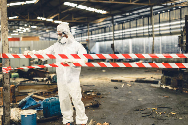 Professional Crime Scene Cleanup technician working in Union, NJ